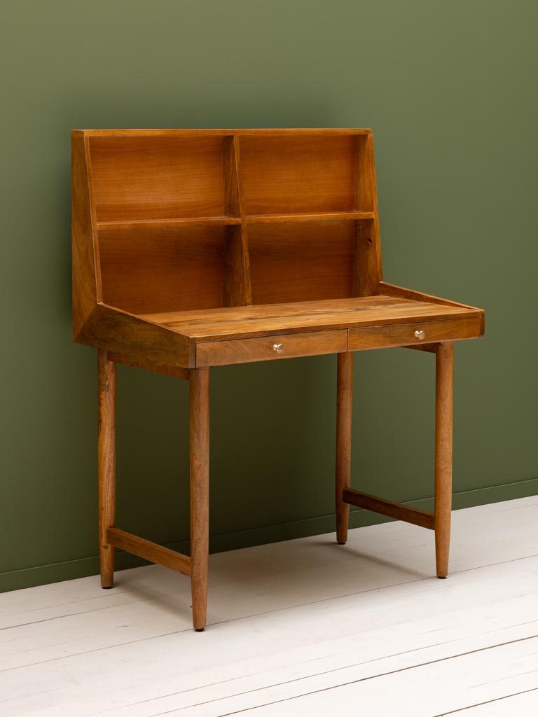 Figurine oiseau perroquet en verre multicolore